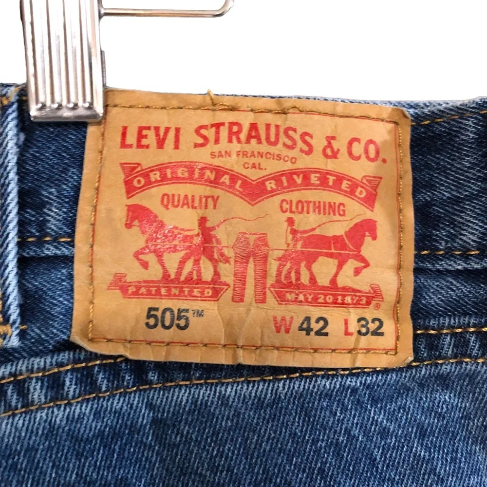Levi’s 505 Jeans Regular Fit Men’s Size 42 X 32